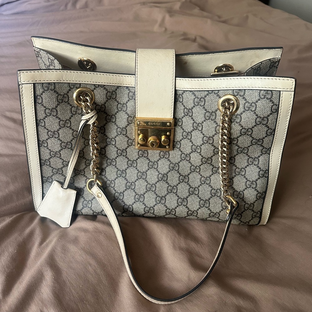 GG Supreme Padlock Tote Bag